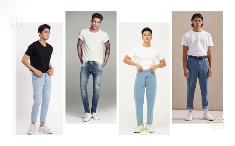 Áo thun + Quần jeans