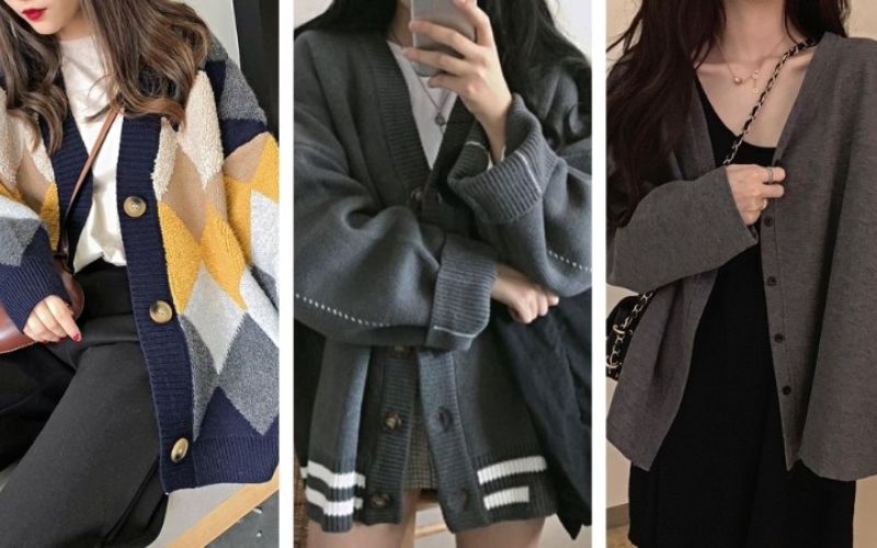 nguyên tắc cơ bản khi phối đồ với áo cardigan