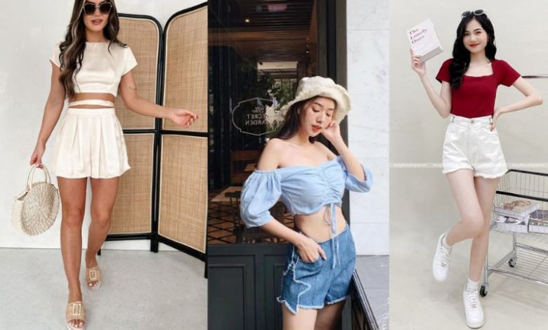 Phối đồ với áo croptop